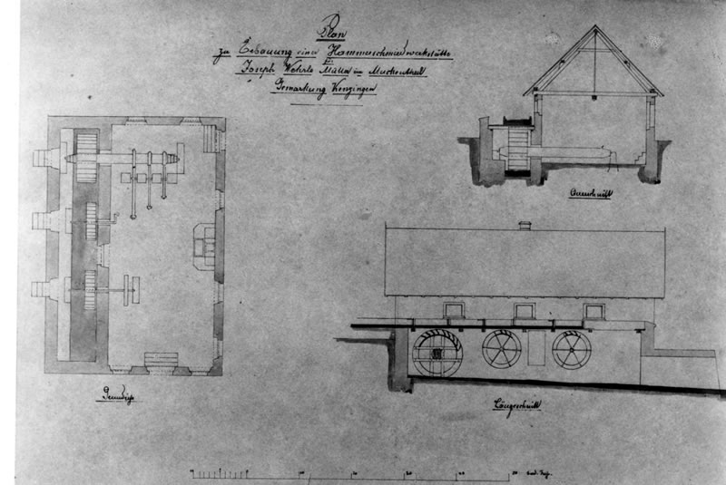 Bauplan von 1866.